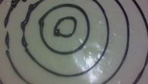 Telaraña para fiestas de miedo. Tarta de queso sin horno